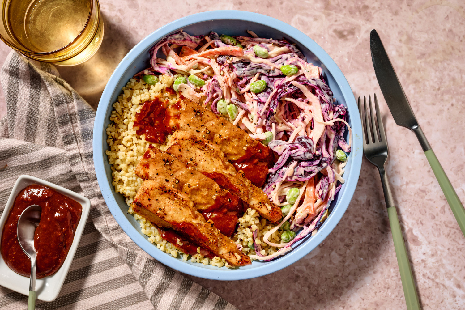 Double Crispy Skinned Spiced Chicken in Peanut XO Sauce
