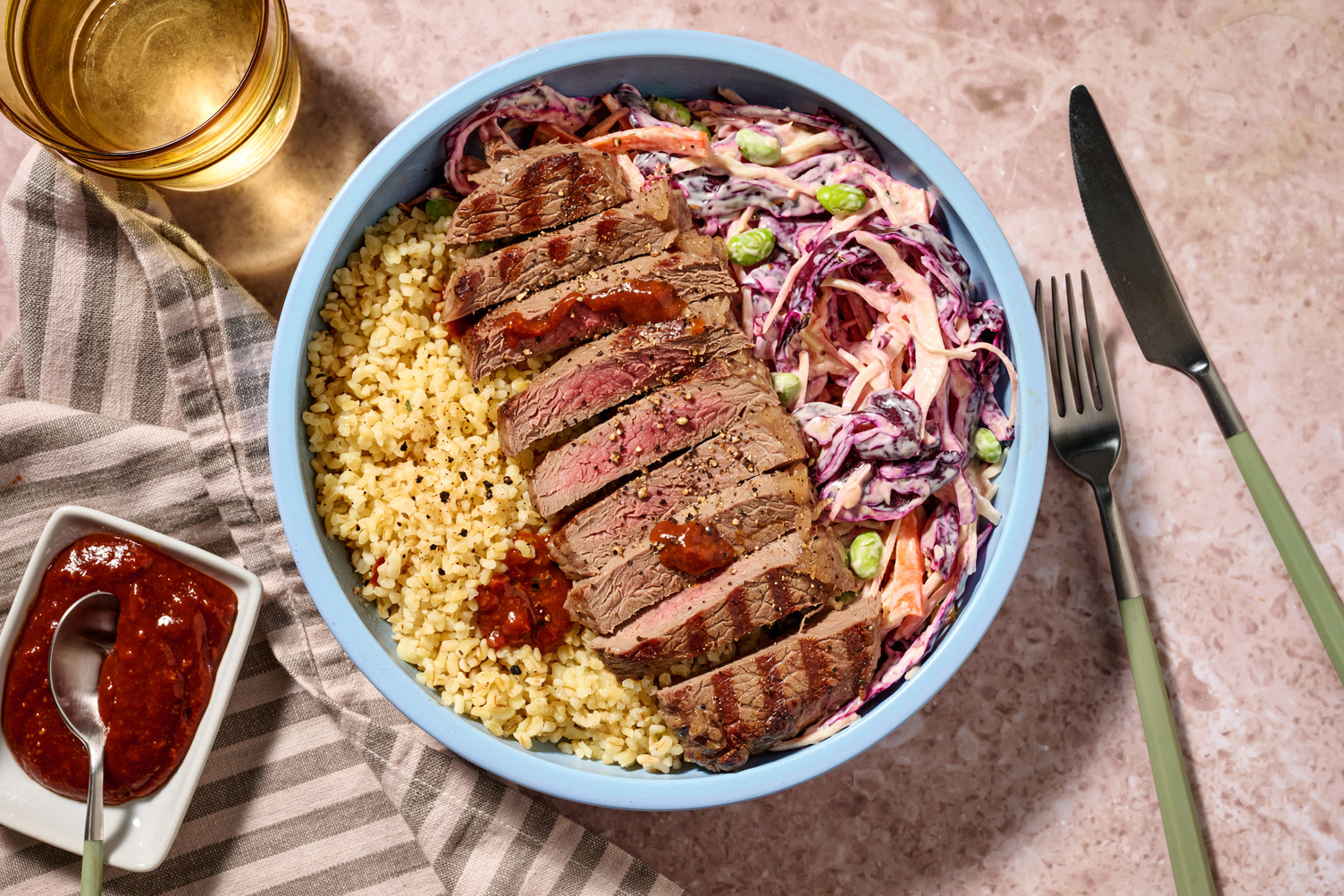 Spiced 21 Day Aged Rump Steak in Peanut XO Sauce