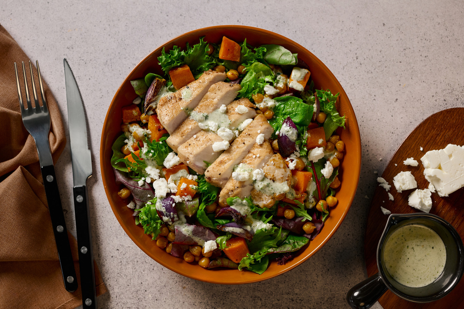 Mediterranean Style Pork Steak and Roasted Veg Toss