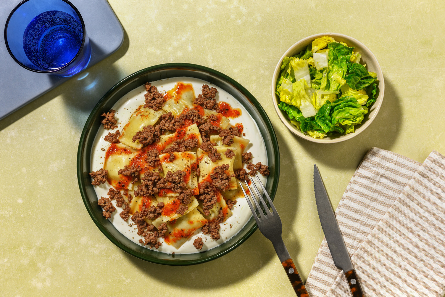 Maultaschen nach Manti-Art & Bio-Rinderhack