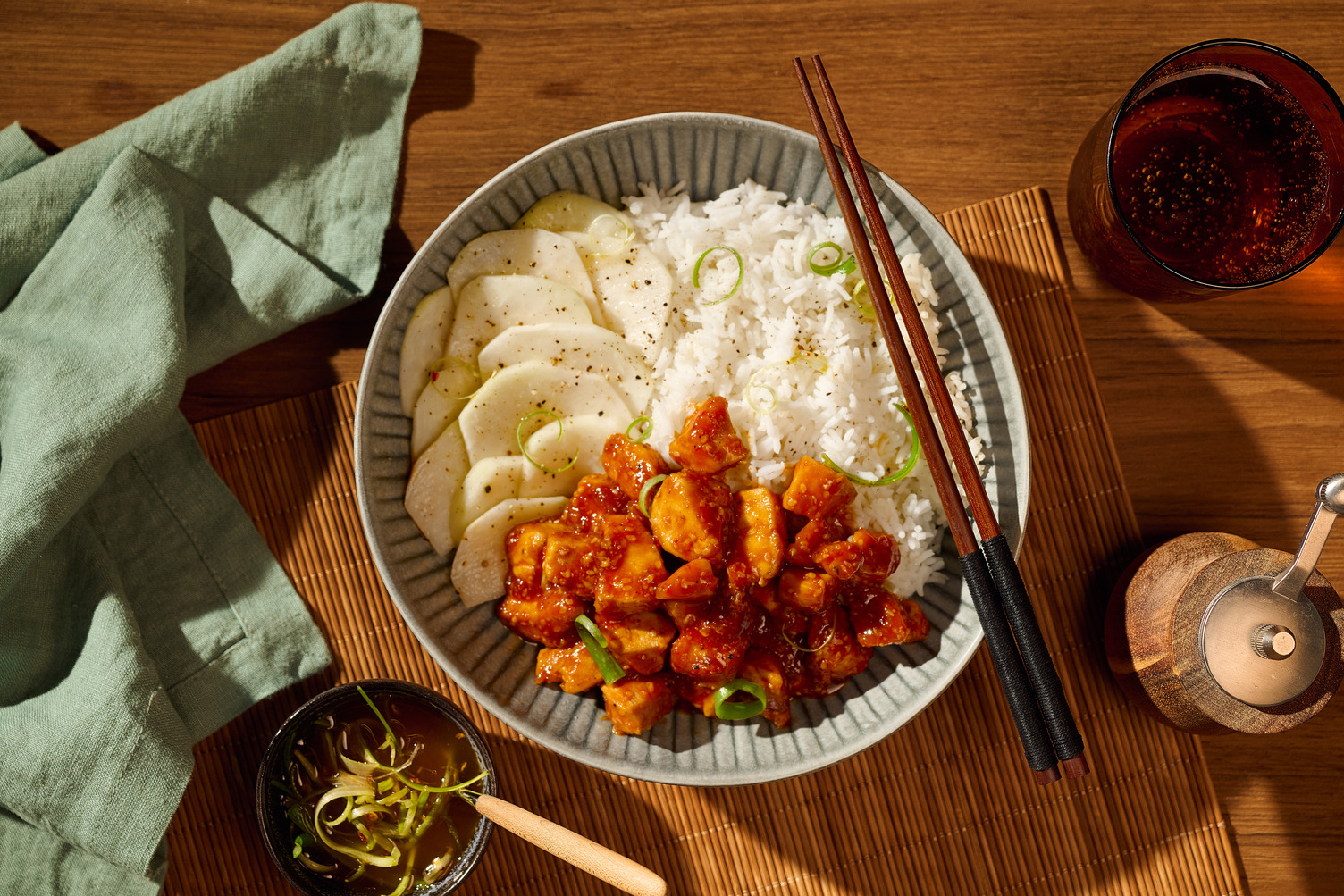 Korean Fried Chicken mit Gochujang-Soja-Glasur