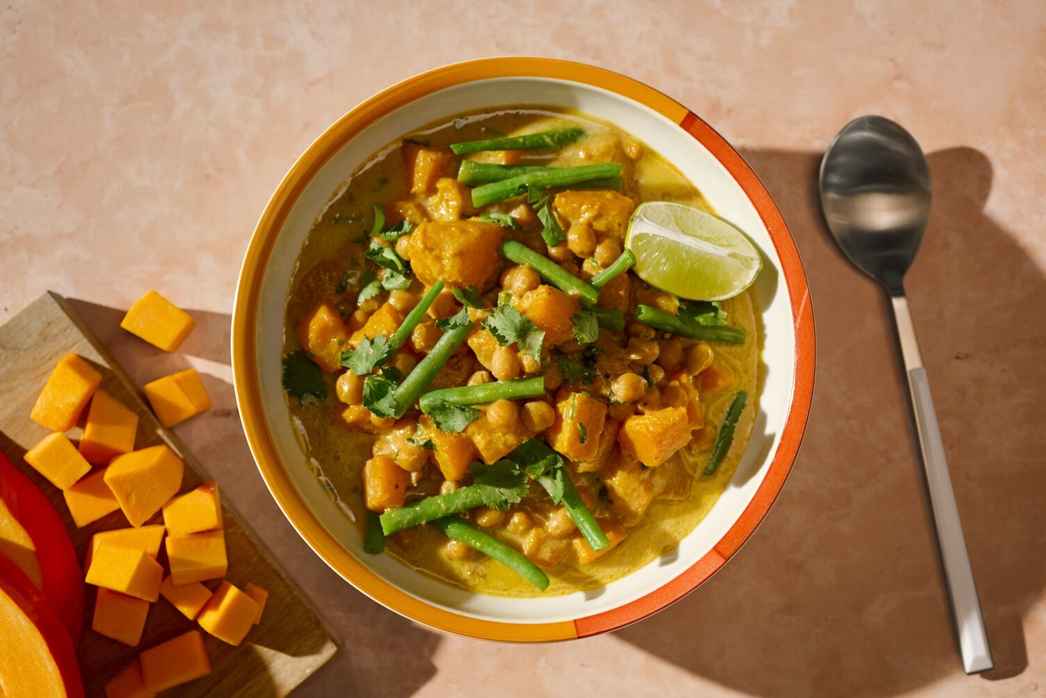 Duftendes Hokkaido-Kichererbsen-Curry