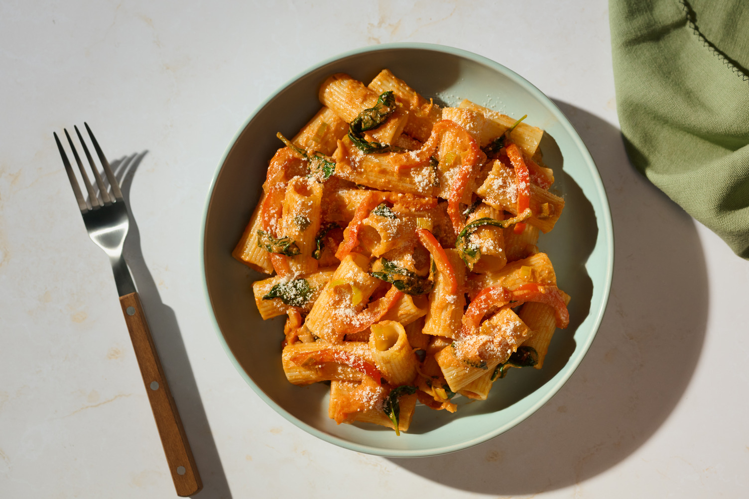 Creamy King Prawn and Sun-Dried Tomato Rigatoni