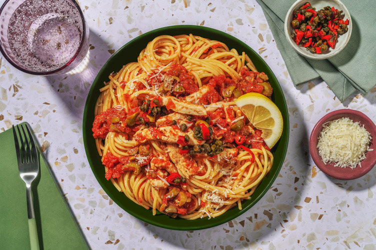 Puttanesca con Bio-Hähnchen