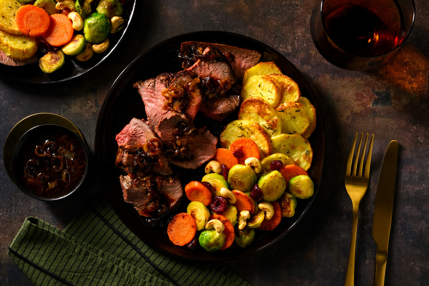 Venison Steak with Rosemary Potatoes