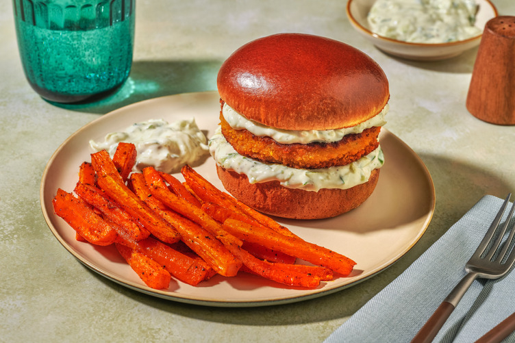 Captains Burger mit knusprigem Fischpatty