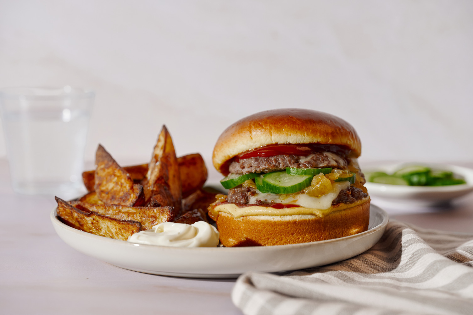 American Double Smash Burger