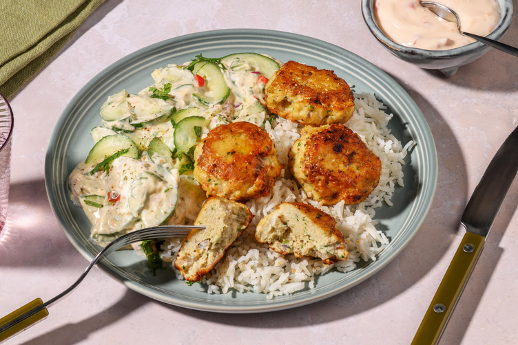 Tod Man Pla! Thai Lachs-Patties