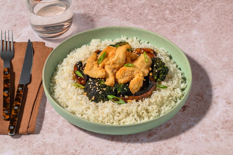 Teriyaki Stir-Fry mit Brokkoli & Bio-Hähnchen