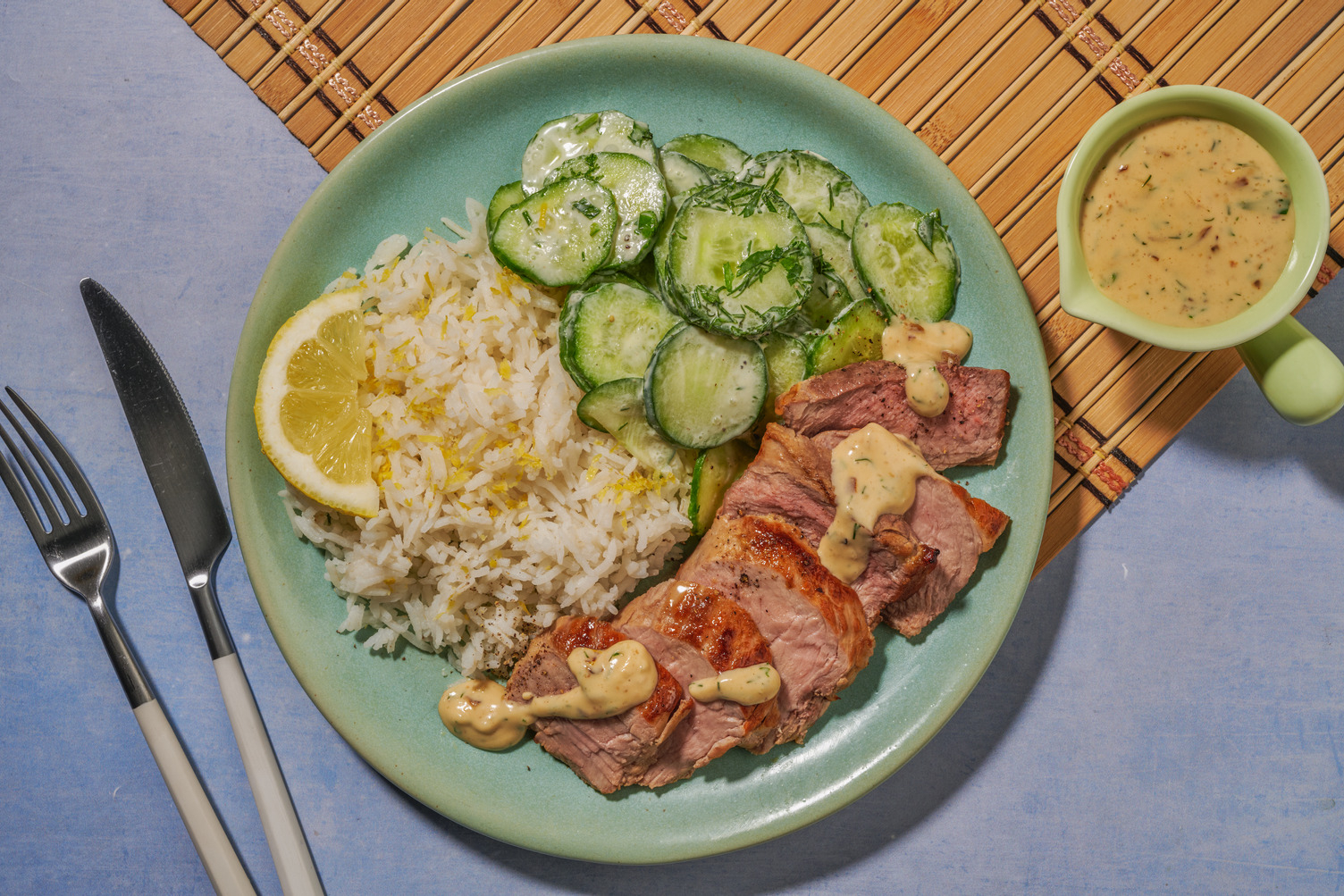 Skandi Bio-Schweinefilet in Sahne-Senf-Soße