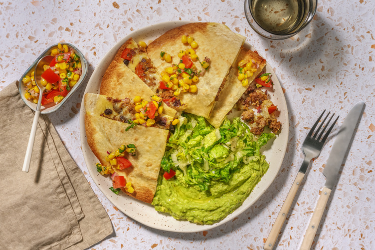 Südafrika trifft Mexiko: Bobotie-Style Quesadillas