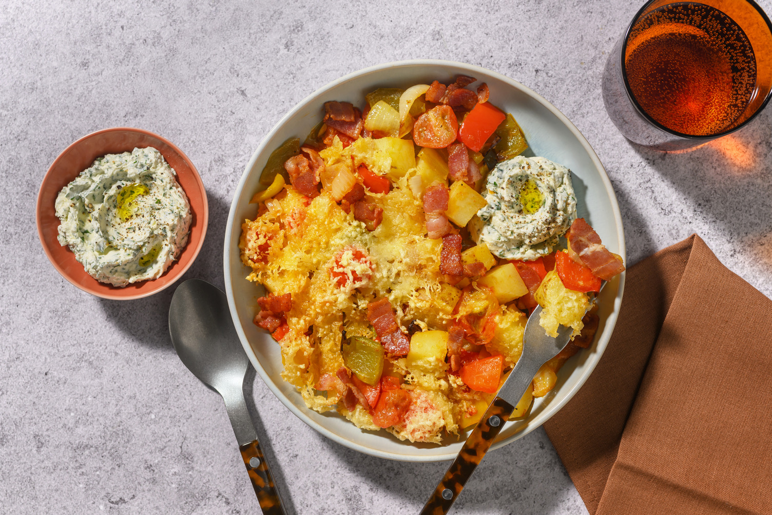 Bacon-Kartoffel-Auflauf mit Käsekruste