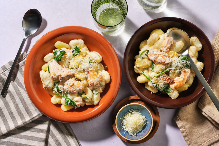 Gnocchi in Lachs-Rahm-Soße