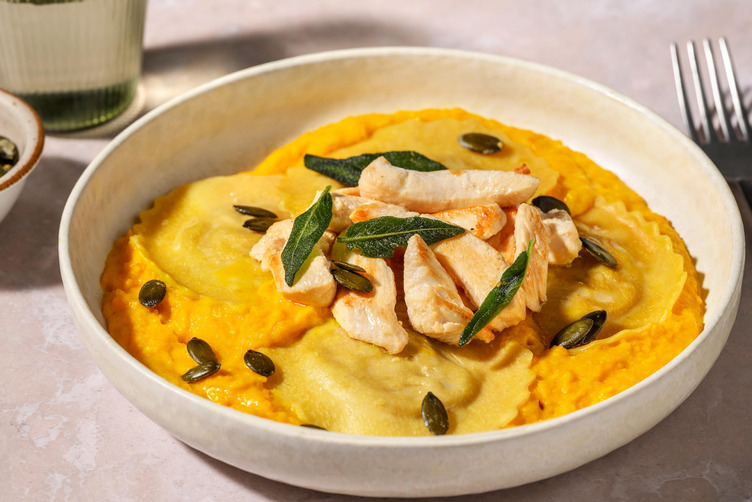 Girasoli in Hokkaido-Soße mit extra Bio-Hähnchen