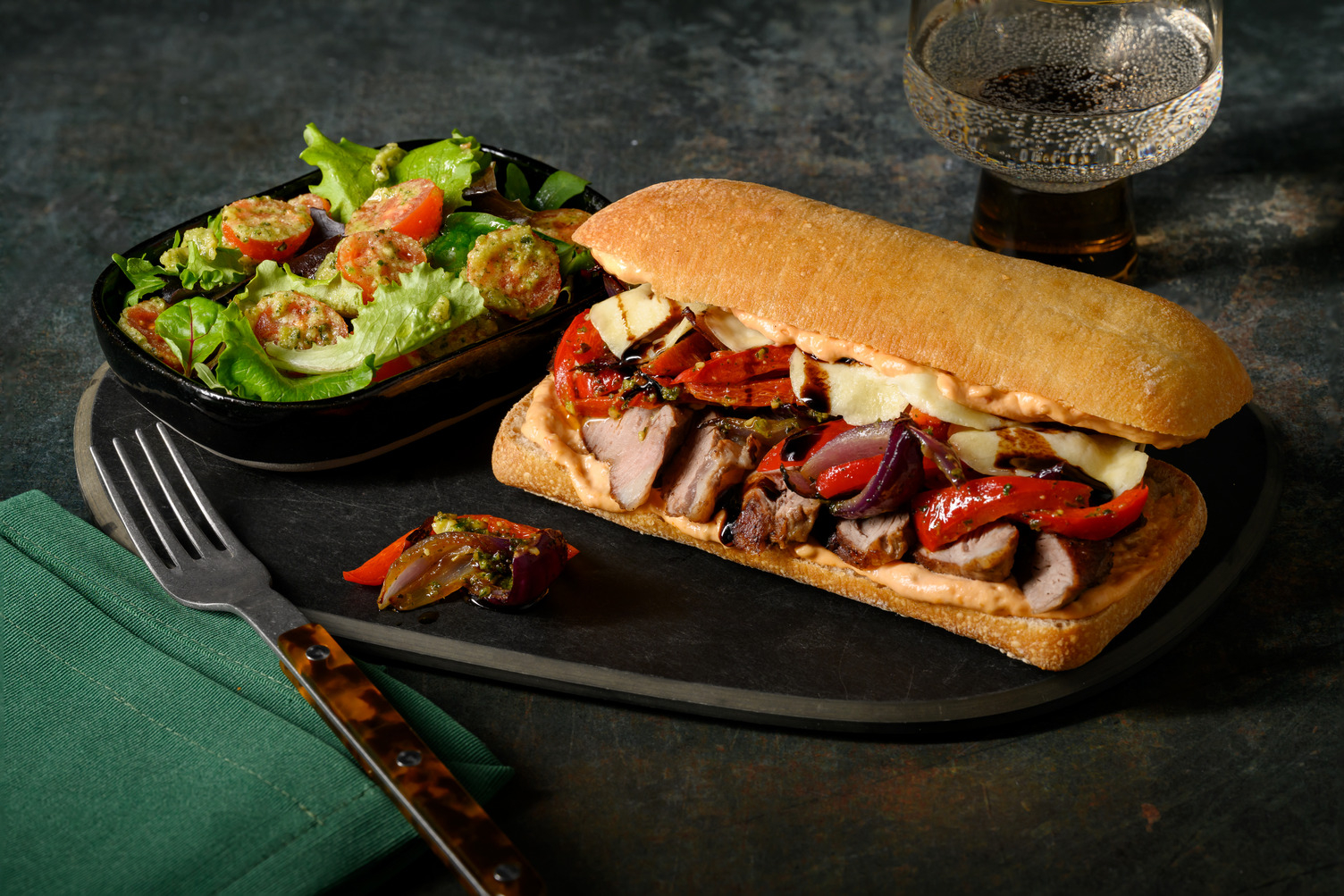 Speedy Italian Style Sirloin Steak Loaded Ciabatta