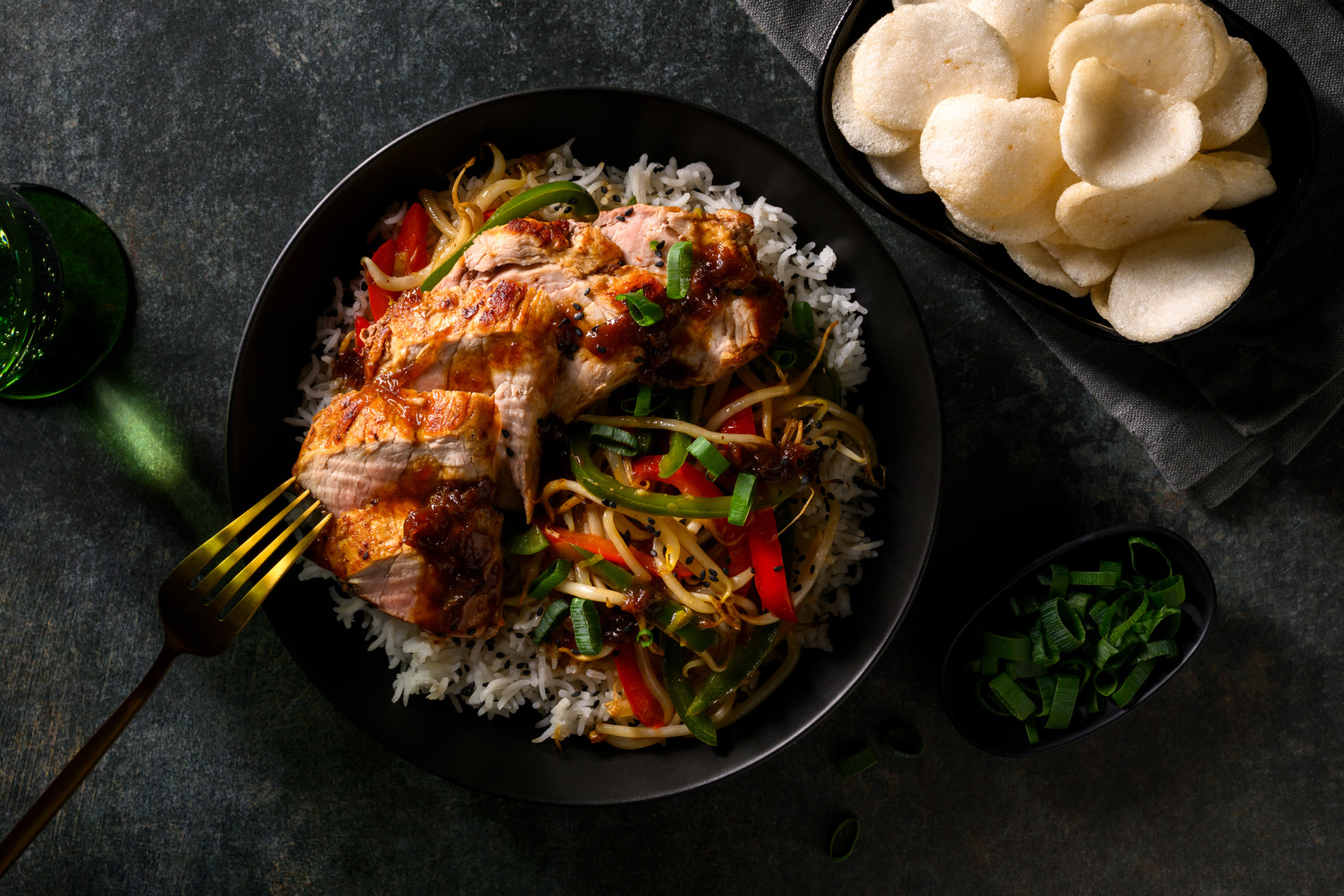 Stir-fry met varkenshaas en oestersaus
