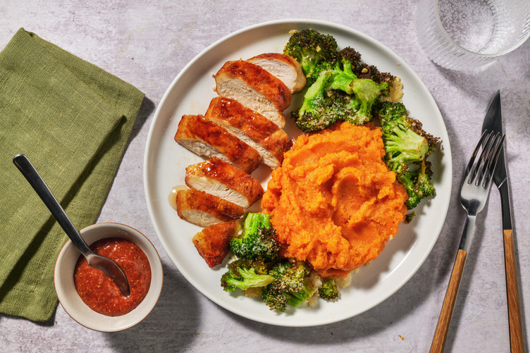Honey glazed Chicken mit käsigem Broccoli