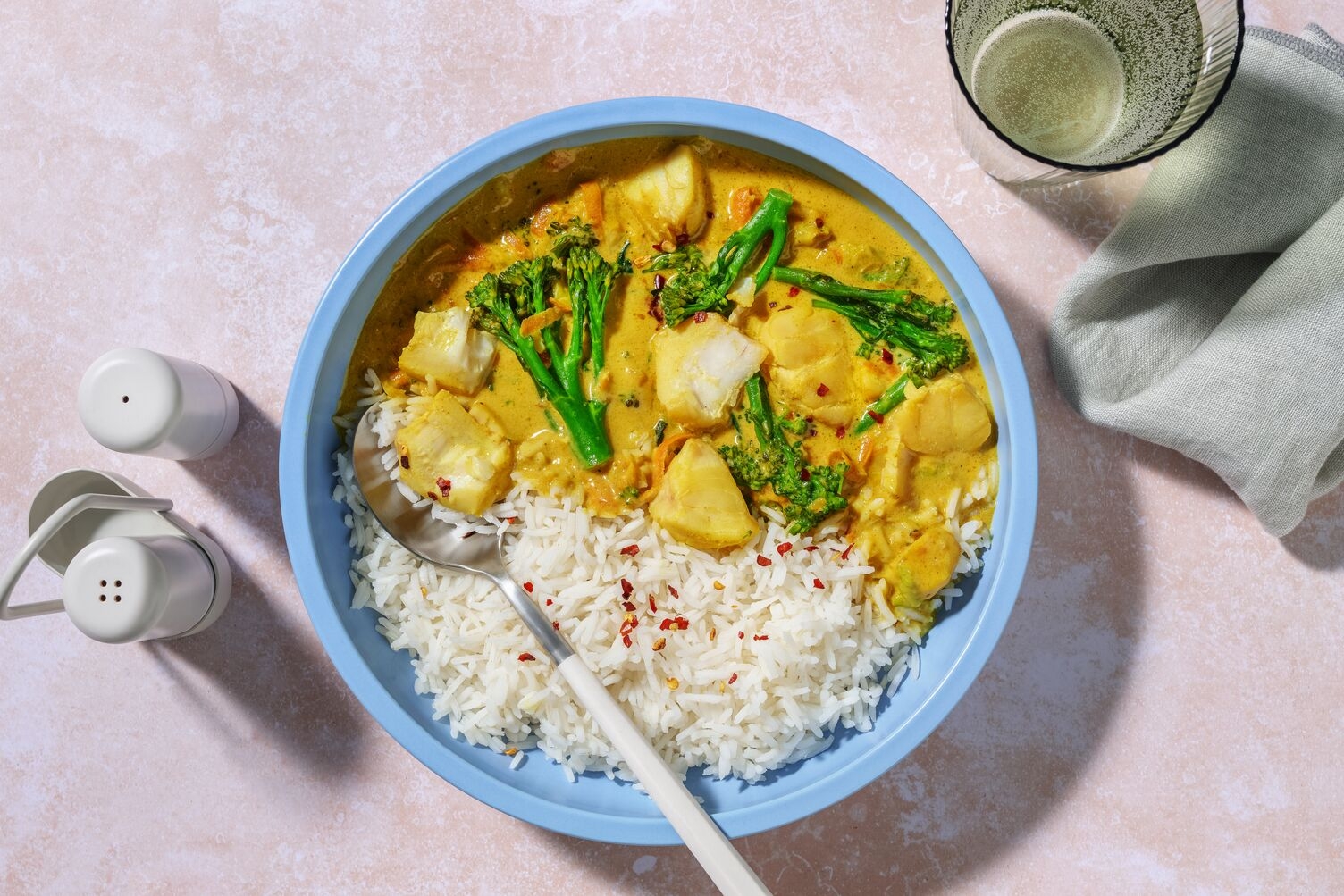 Fischfilet in sahnigem Curry