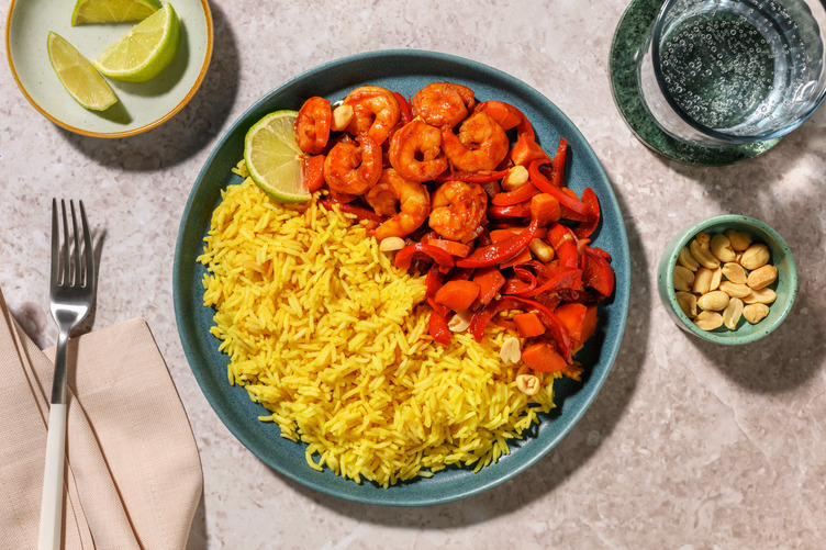 Nasi Goreng mit Garnelen