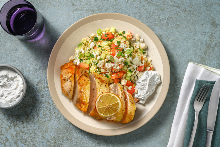 Zitronen Bio-Hähnchenbrust mit Tabbouleh