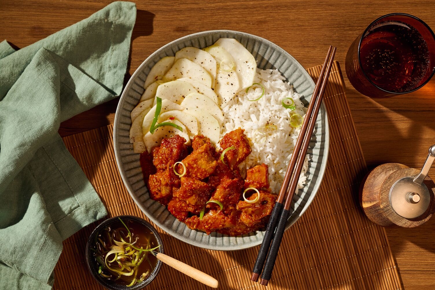 Vegane Korean Fried Filetstreifen mit Gochujang
