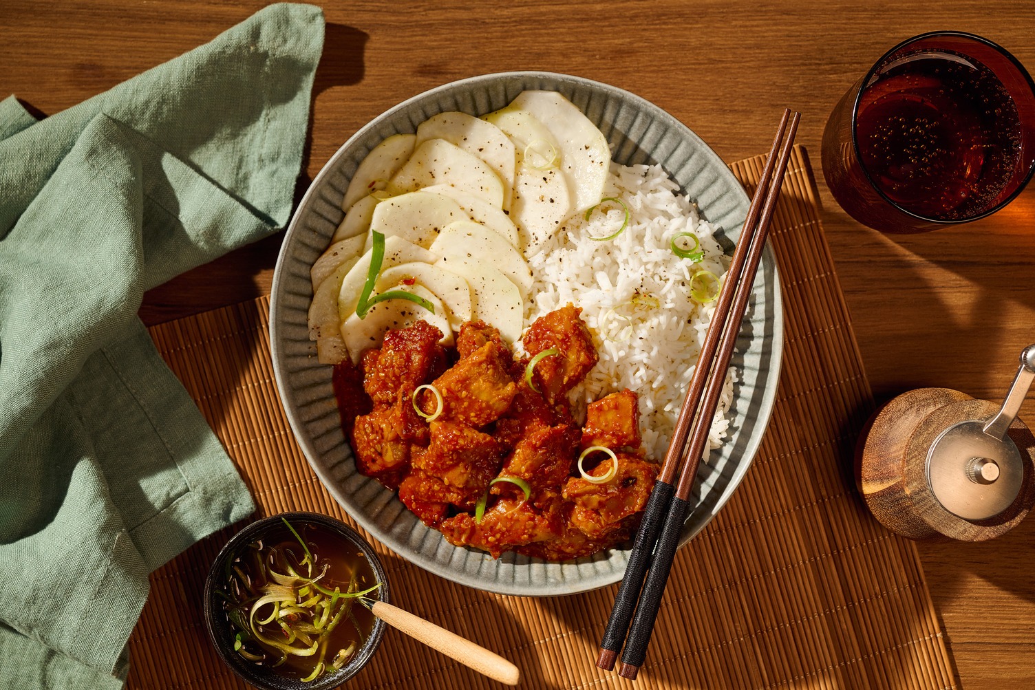 Korean Fried Filetstreifen mit Gochujang-Glasur