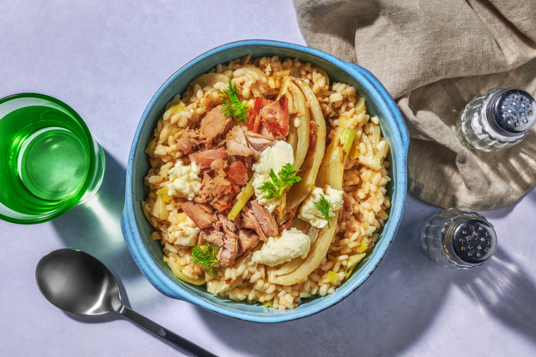 Risotto mit Thunfisch und Fenchel