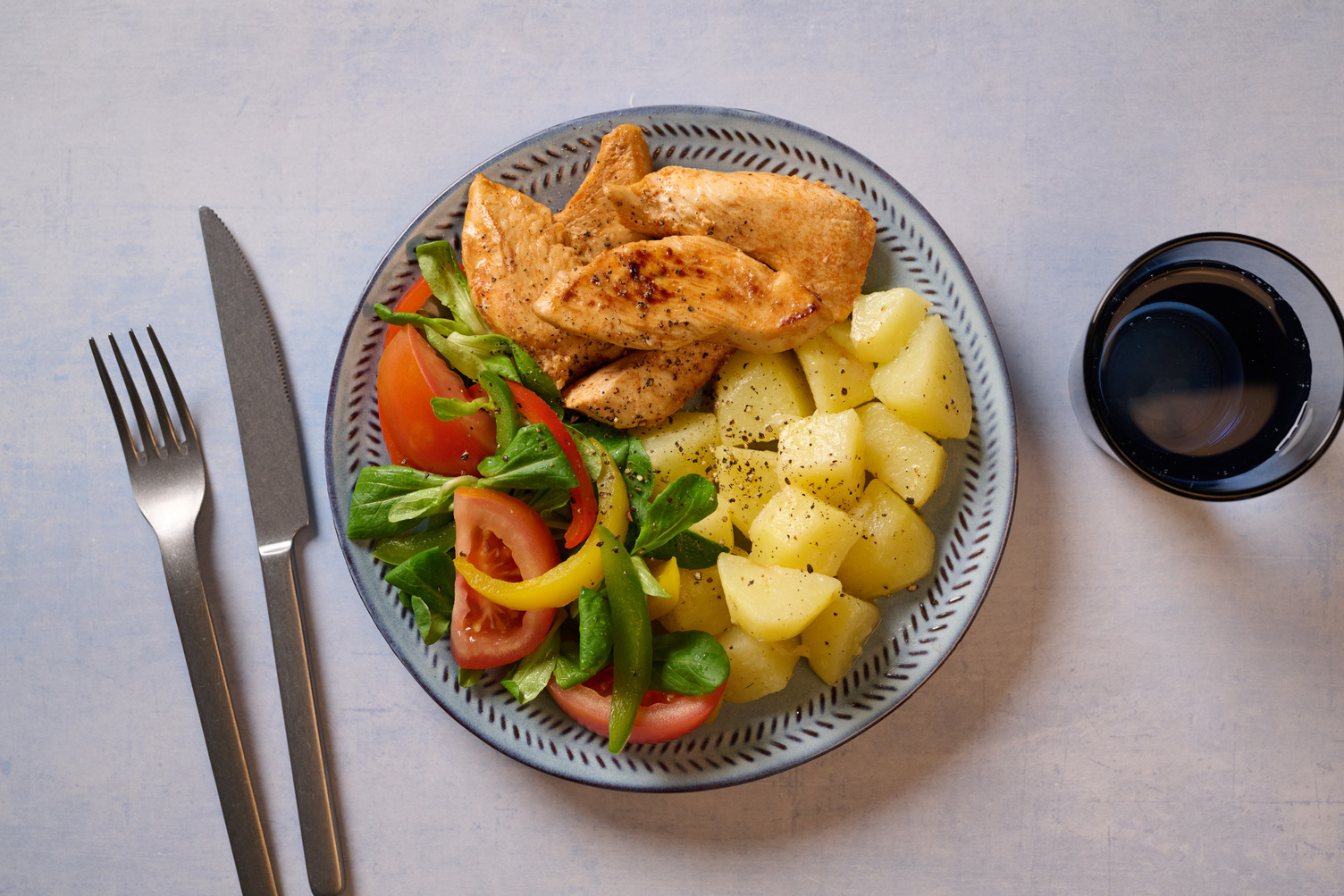 Pouletstreifen mit Zitrus-Knoblauch-Kartoffeln