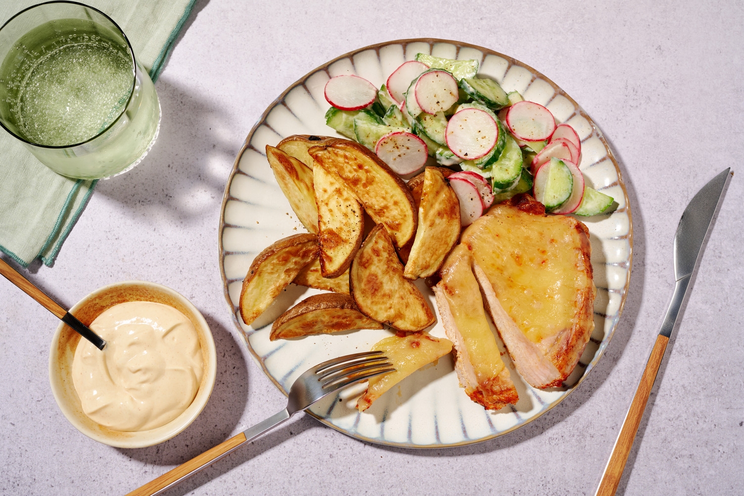 Western-Teller mit Bio-Schweinefilet