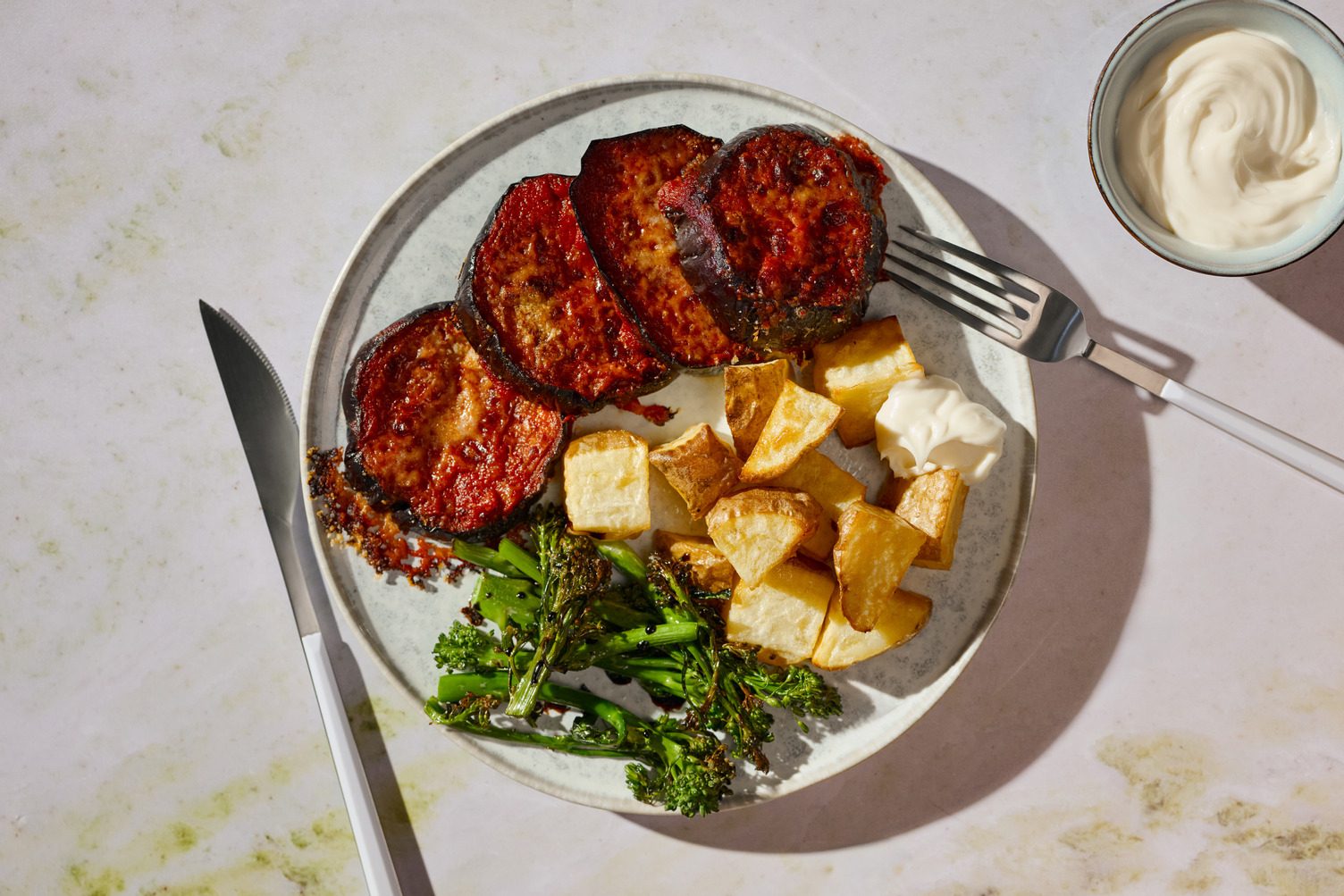 Aubergine Parmigiana Style Traybake