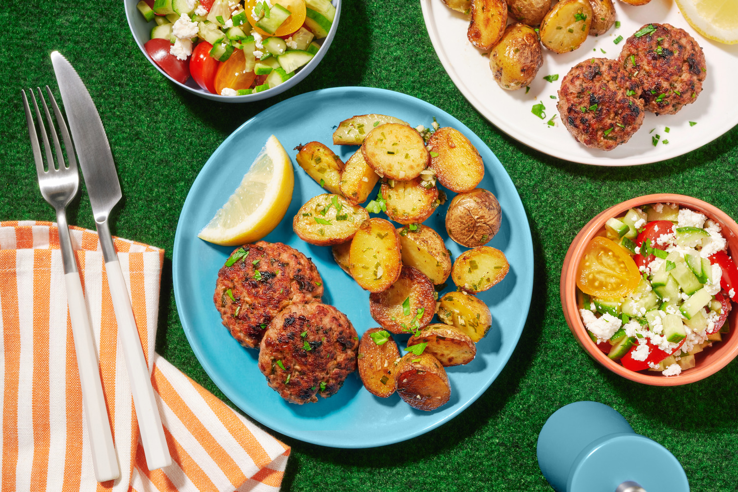 Focus sport : Burgers de poulet & fromage à la grecque