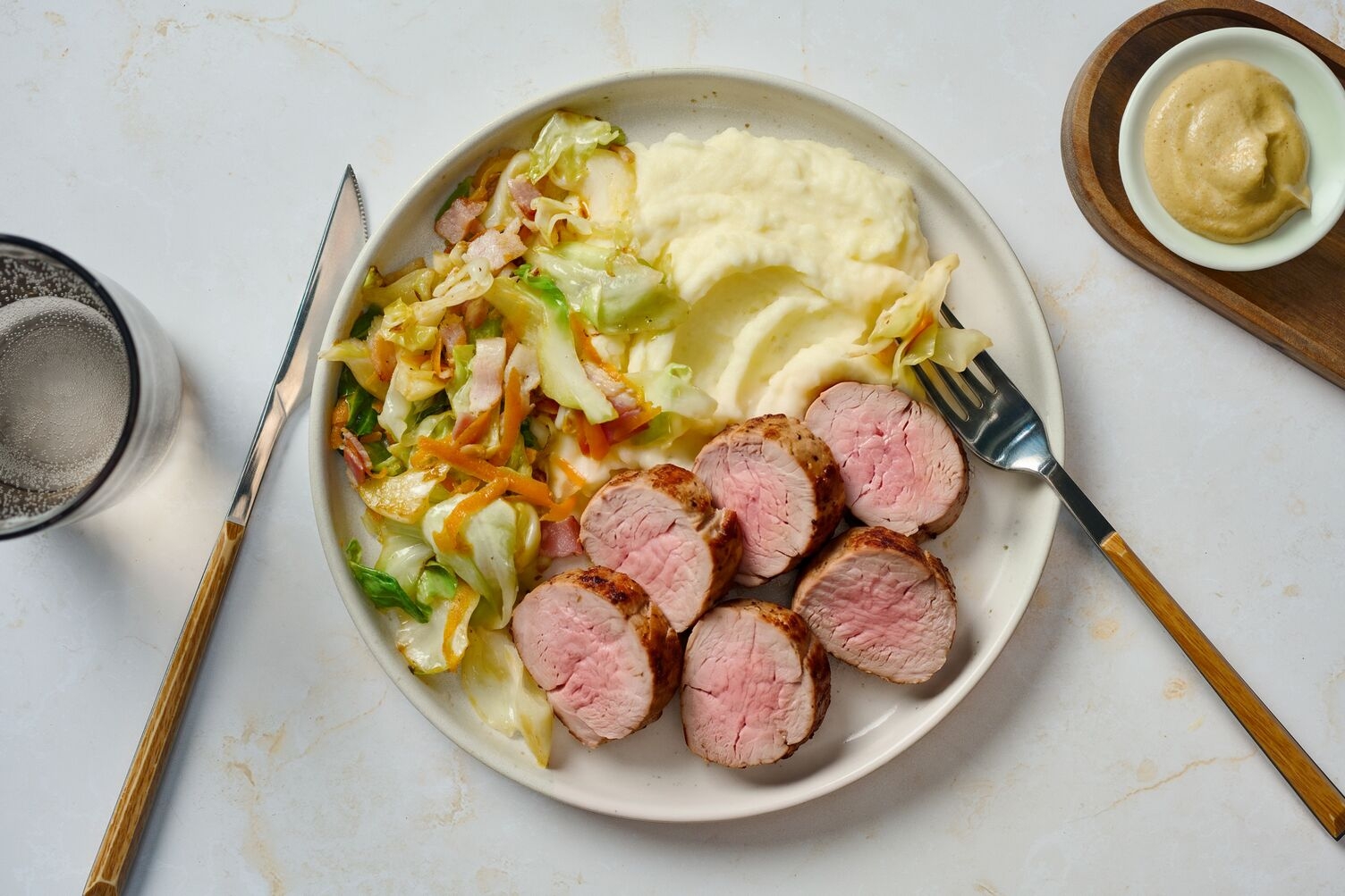 Bio-Schweinefilet mit Bayrisch Kraut