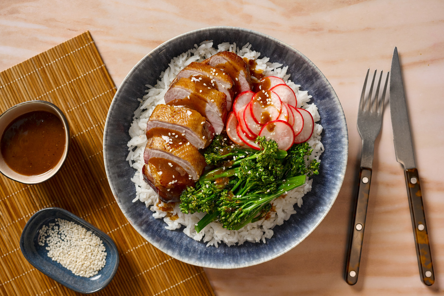Doppelt Entenbrust mit Hoisin-Glasur