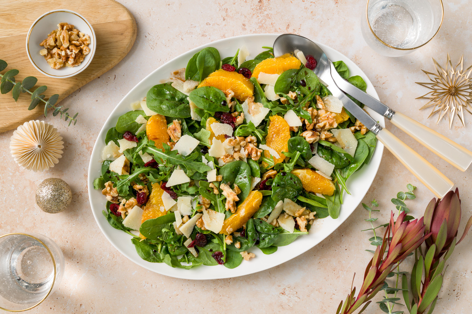 Walnut & Cranberry Citrus Salad 