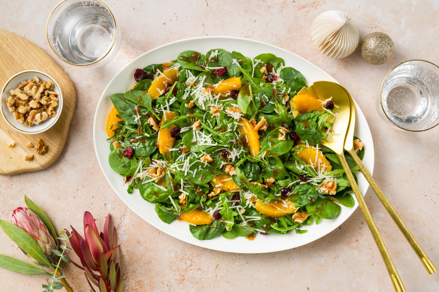 Walnut & Cranberry Citrus Salad 