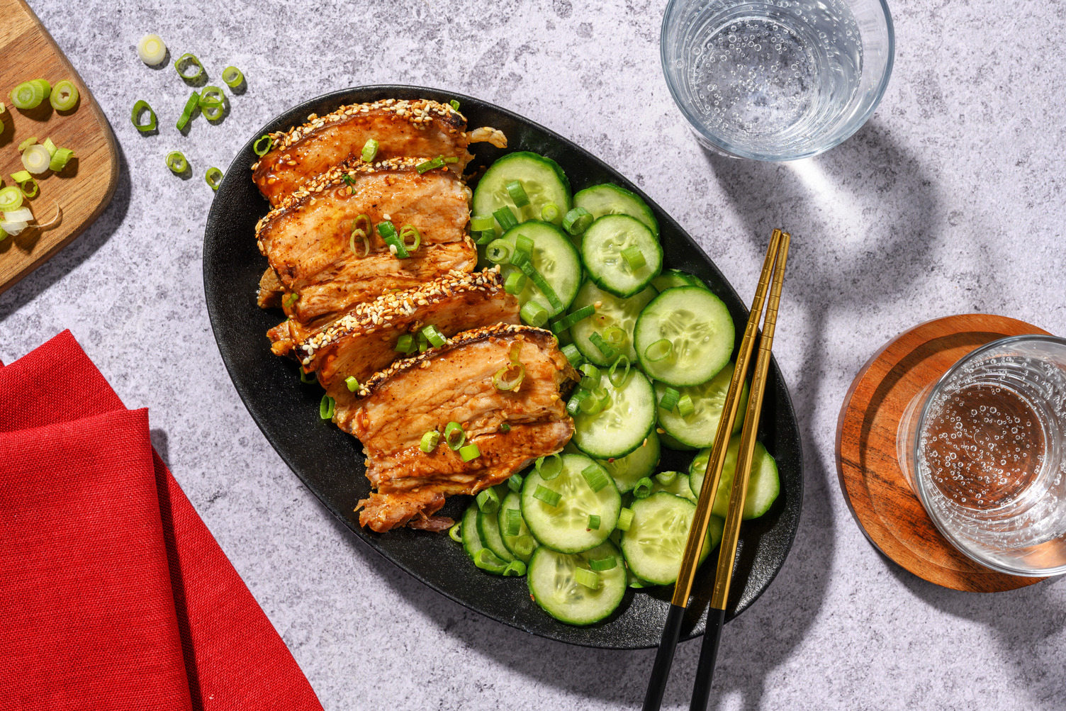 Sesame Crusted Hoisin Pork Belly