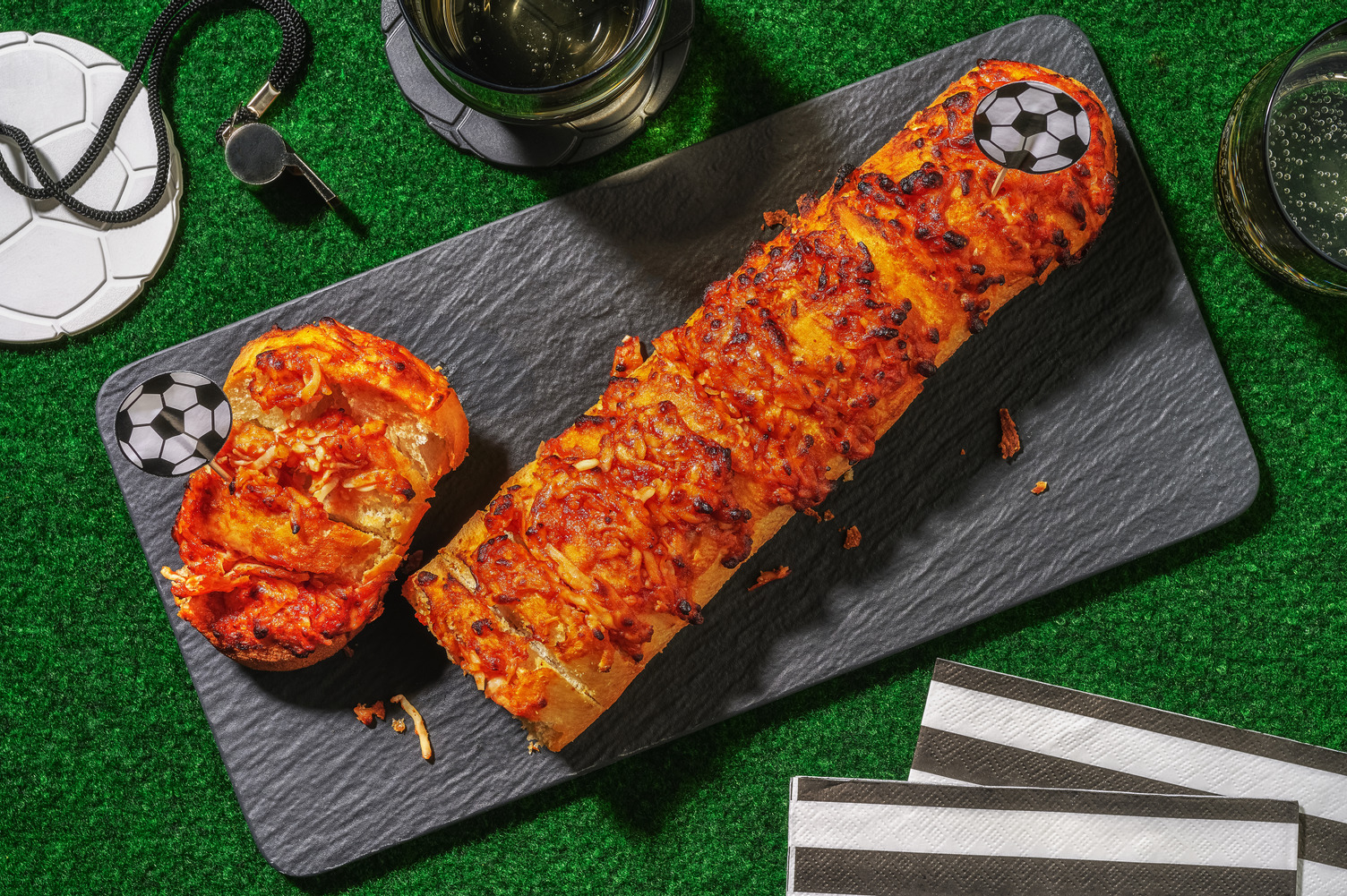 Extra Cheesy Spicy Garlic Bread