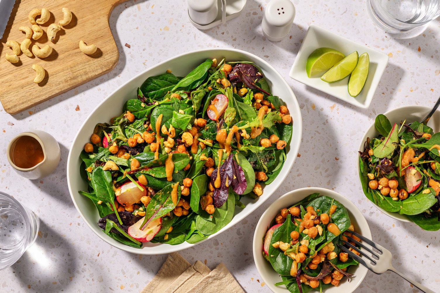 Miso and Lime Roasted Chickpea Super Salad