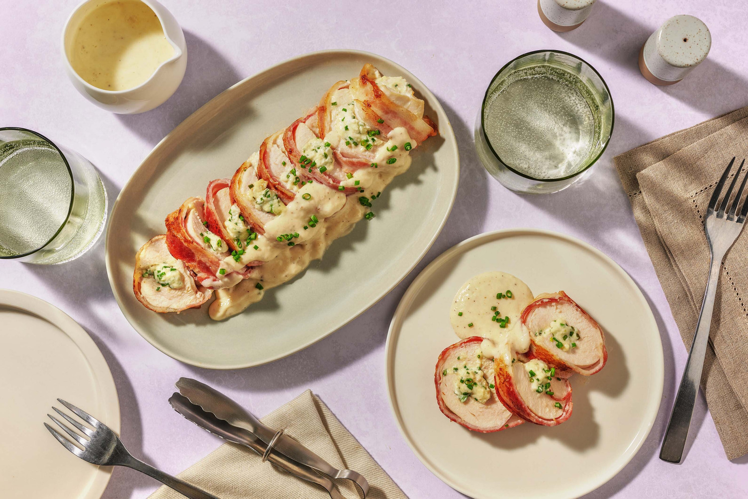 Bacon Wrapped Stuffed Chicken Breasts