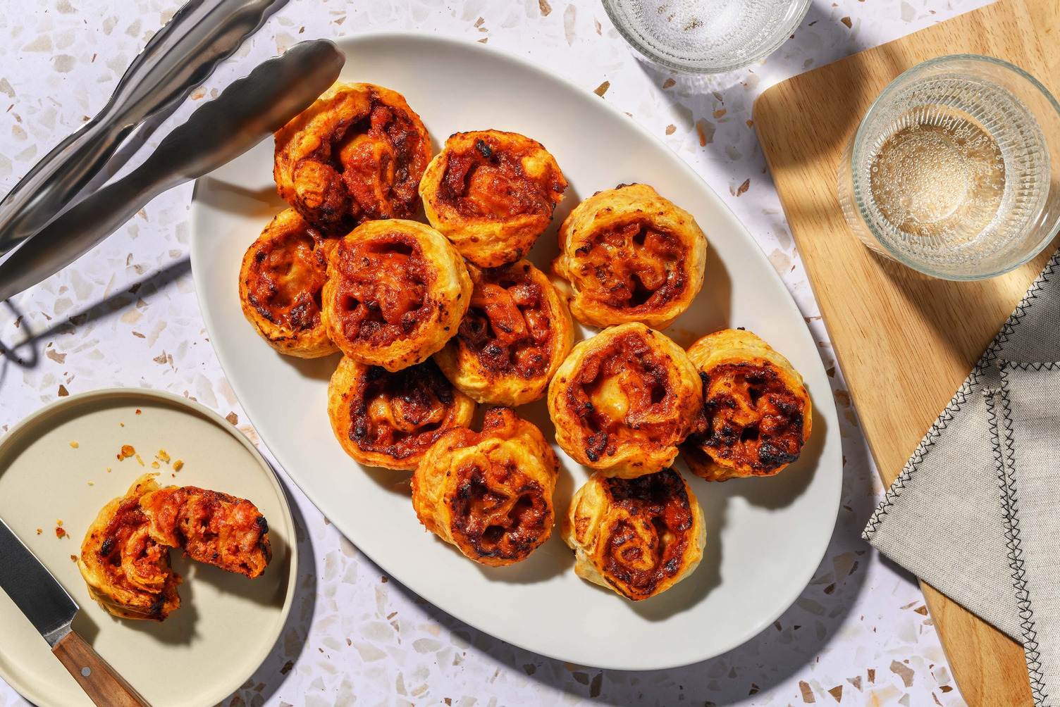 Cheesy Bacon and Gochujang Pinwheels