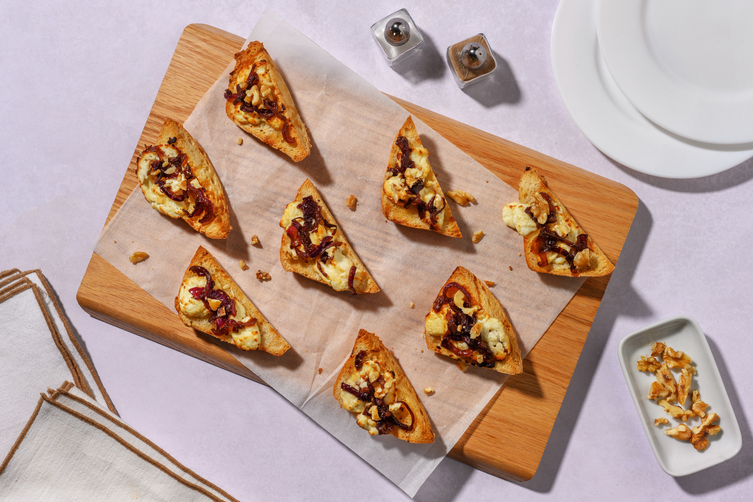 Goat's Cheese and Caramelised Onion Bruschetta