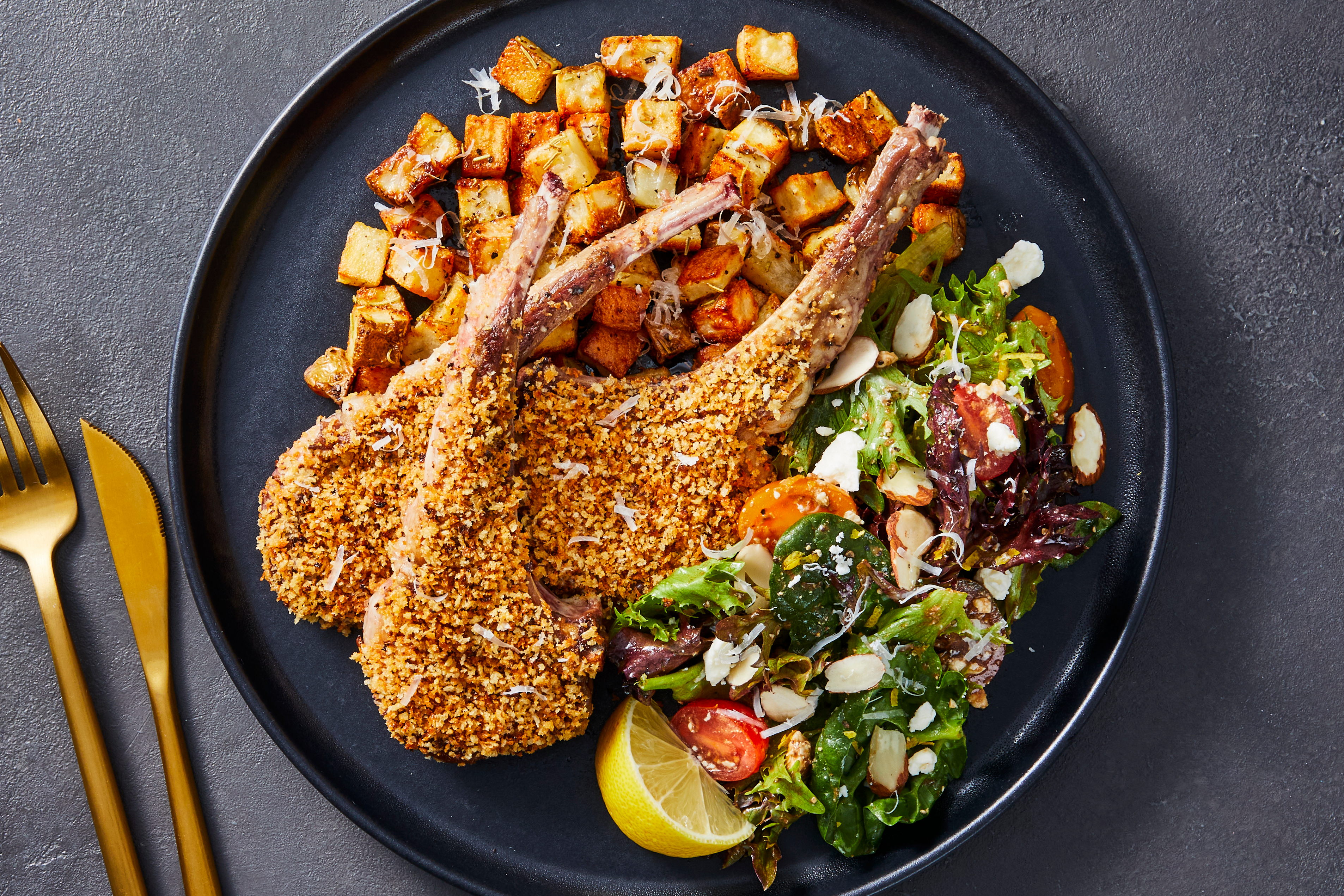 Parmesan Panko-Crusted Ranch Steak