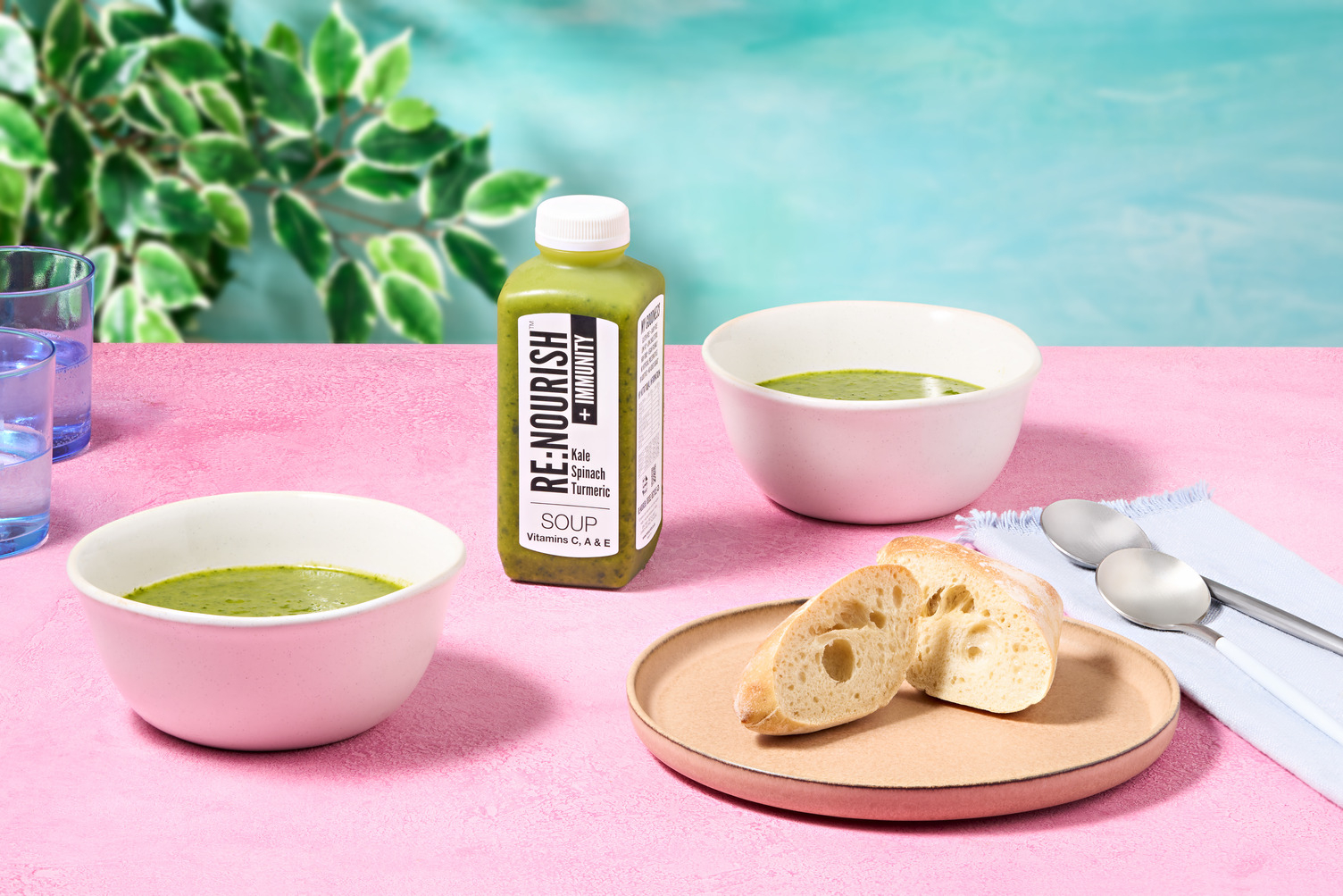 Re:Nourish Immunity Soup and Ciabatta Bundle