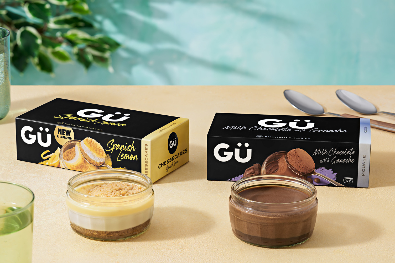 Gϋ Milk Chocolate Mousse and Lemon Cheesecakes Variety Bundle