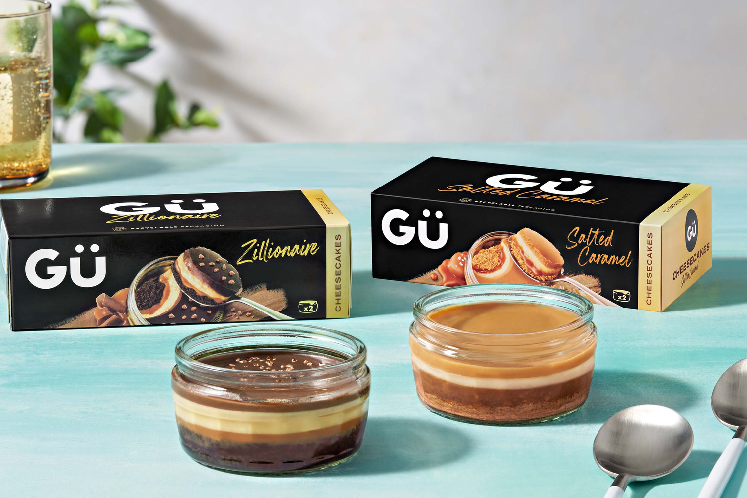 Gü -Zillionaires' Cheesecakes and Salted Caramel Variety Bundle