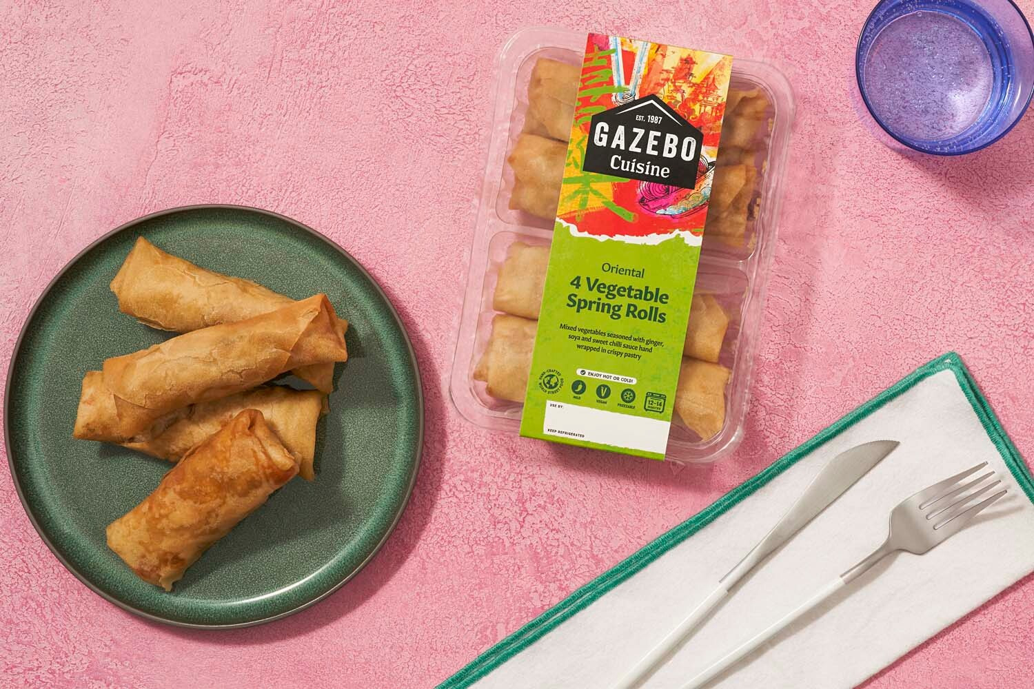 4 Oven-Ready Vegetable Spring Rolls | 200g