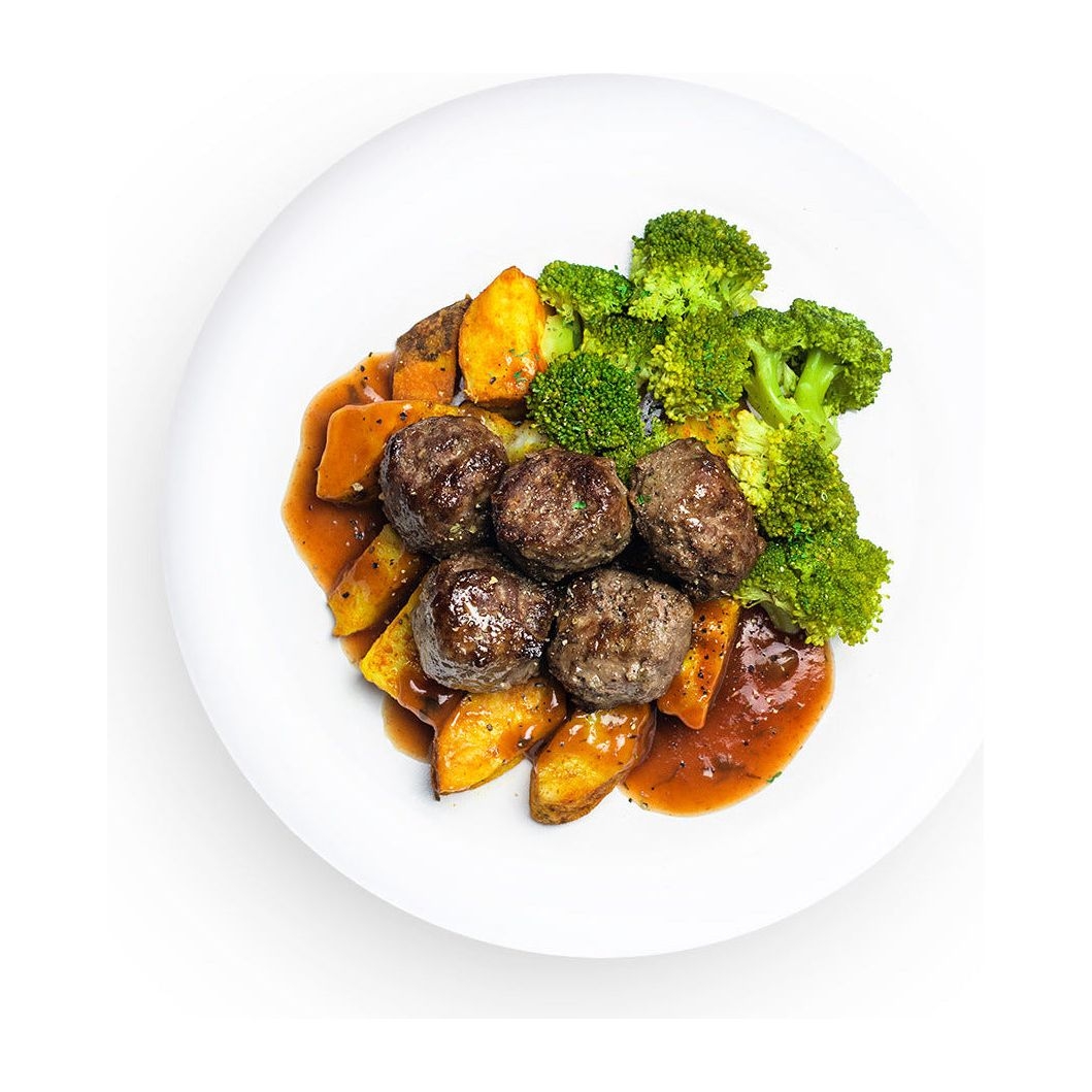 Cal Smart Goat Cheese Stuffed Meatballs