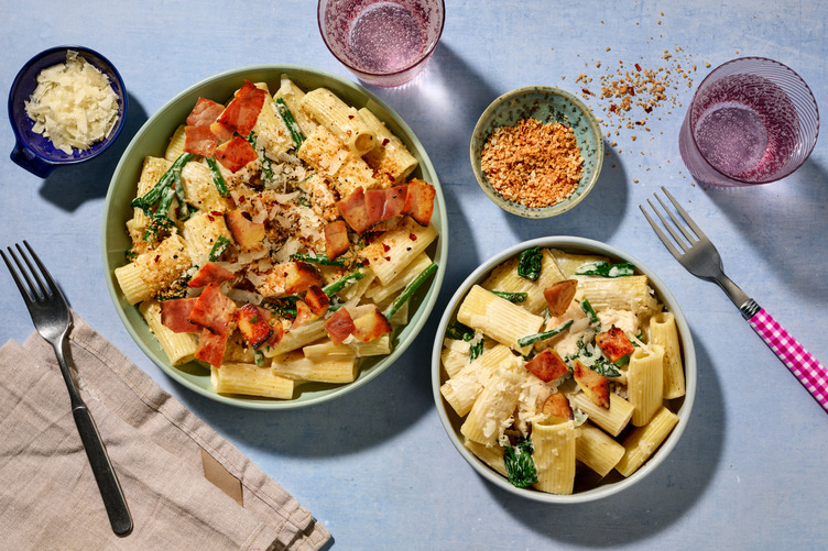 Creamy Lemon Gammon Pasta