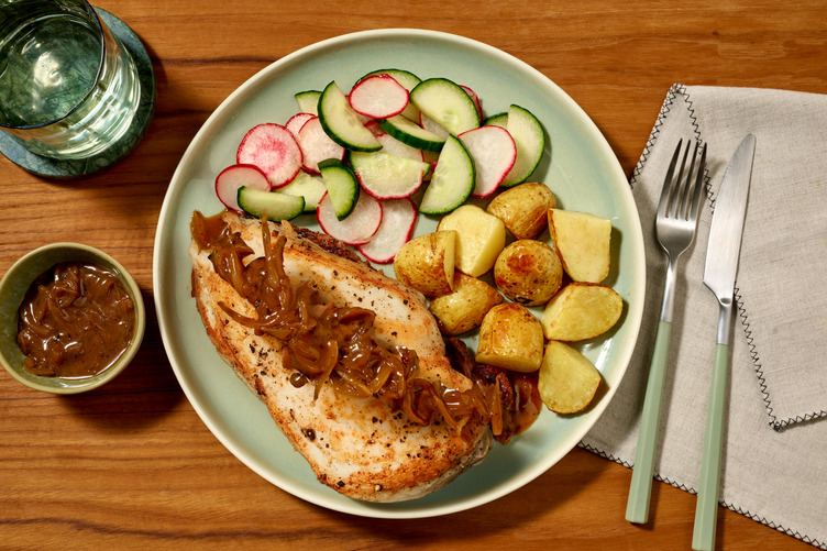 German Lumberjack Chicken in Demi-glace Sauce