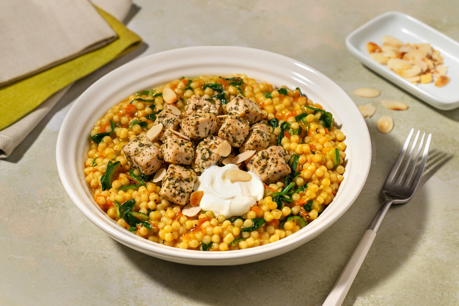 Herby Honey Chicken and Veg Couscous